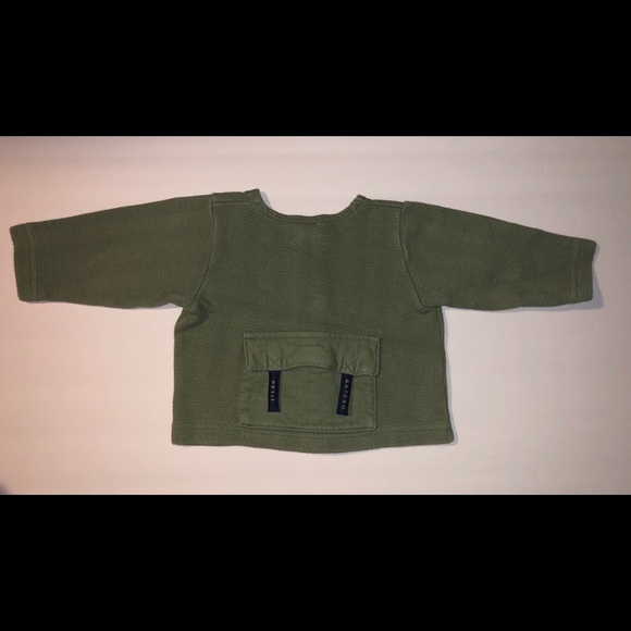 Petit Bateau Baby Unisex Long Sleeve Button-Down Shirt-Classic & Soft | Size 6 M - Picture 1 of 3